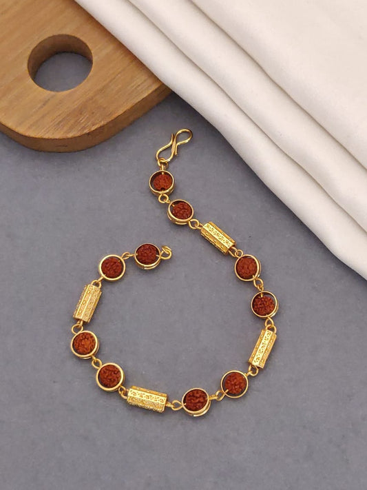 8 Rudraksh with Four Para Bracelate