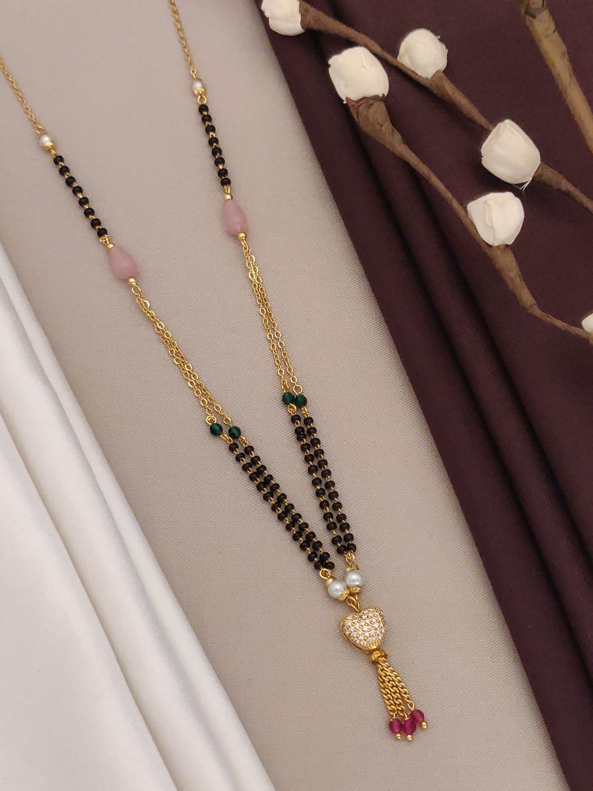 Fancy Mangalsutra with Small Heart