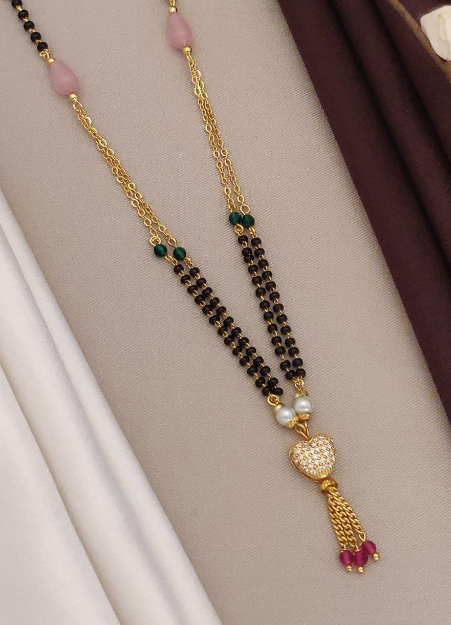 Fancy Mangalsutra with Small Heart